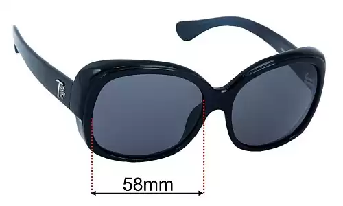 Sunglass Fix Replacement Lenses for Tod's TO 9053 - 58mm Wide Tod's TO 9053 Replacement Lenses 58mm wide