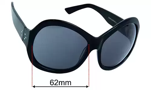 Sunglass Fix Lentilles de Remplacement pour Blinde Rollercoaster - 62mm Wide Blinde Rollercoaster Lentilles de Remplacement 62mm wide