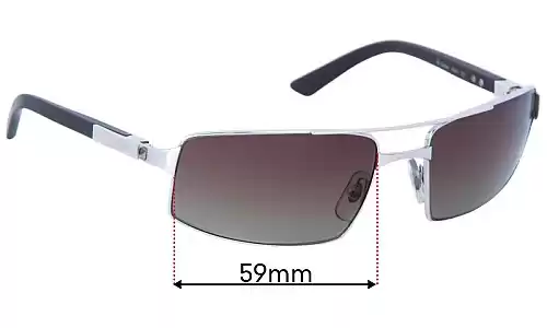 Sunglass Fix Lentilles de Remplacement pour Cartier 120 - 59mm Wide Cartier 120 Lentilles de Remplacement 59mm wide