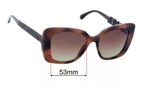 Sunglass Fix Lentilles de Remplacement pour Chanel 5422B - 53mm Wide Chanel 5422B Lentilles de Remplacement 53mm wide