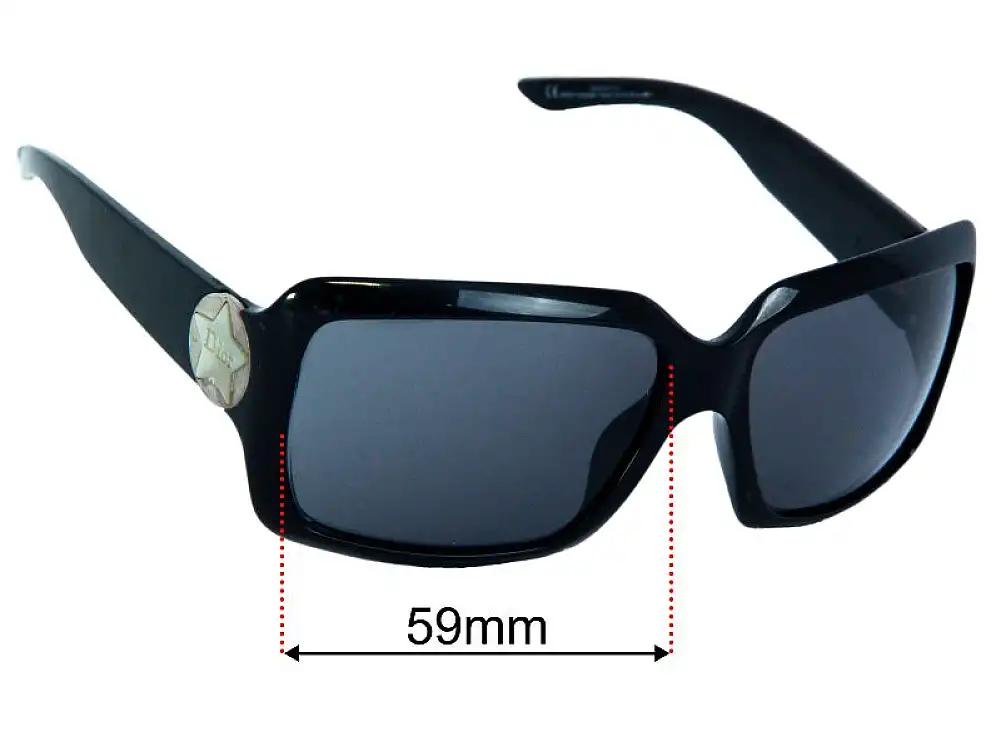 Sunglass Fix Lentilles de Remplacement pour Christian Dior Starshine - 59mm Wide Sunglass Fix Lentilles de Remplacement pour Christian Dior Starshine - 59mm Wide