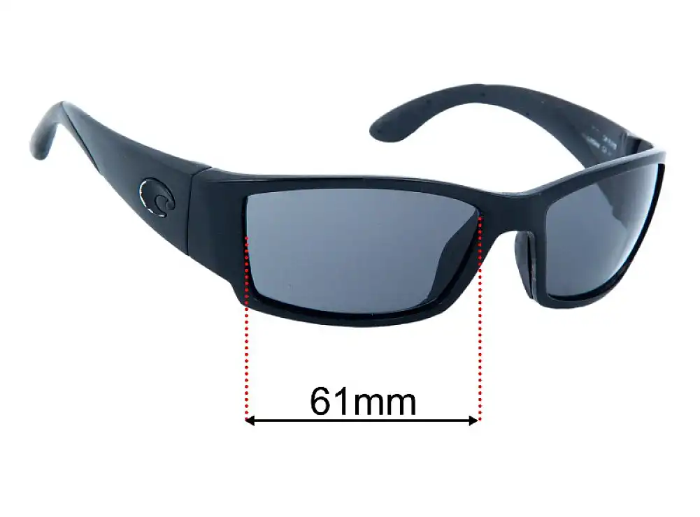 Sunglass Fix Lentilles de Remplacement pour Costa Del Mar Corbina - 61mm Wide Sunglass Fix Lentilles de Remplacement pour Costa Del Mar Corbina - 61mm Wide