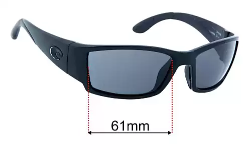 Sunglass Fix Lentilles de Remplacement pour Costa Del Mar Corbina - 61mm Wide Costa Del Mar Corbina Lentilles de Remplacement 61mm wide