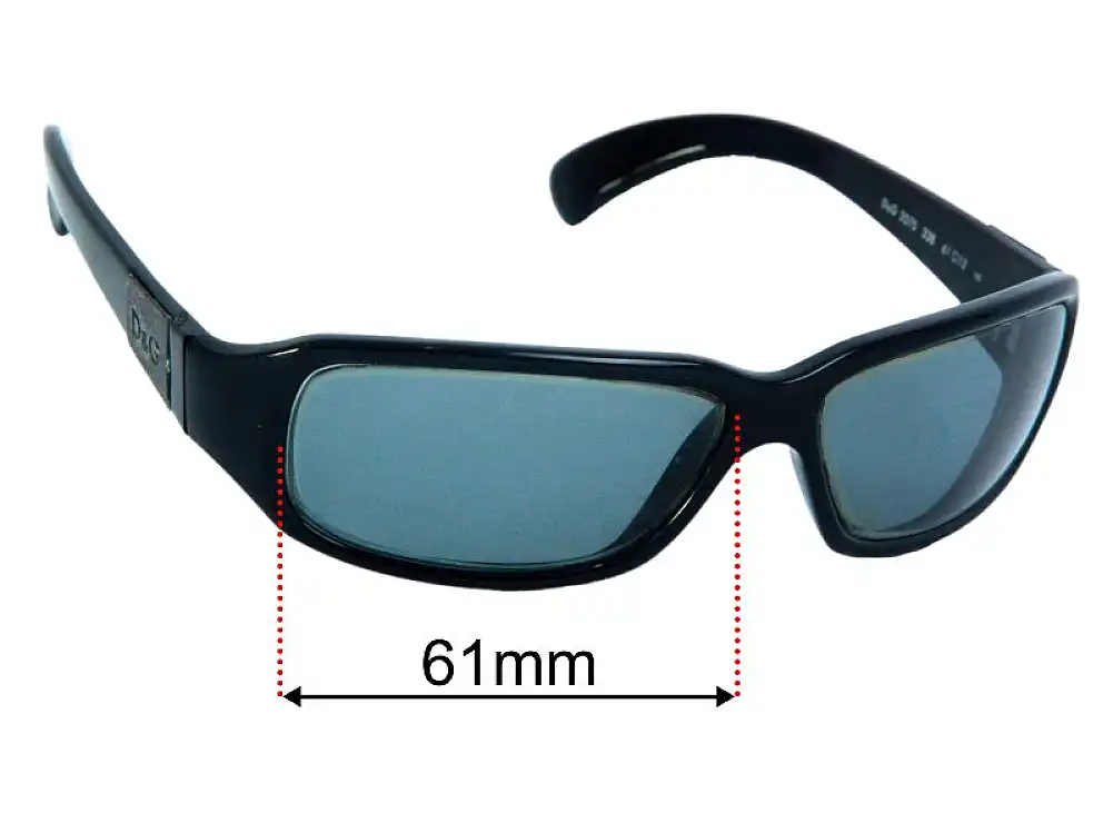 Sunglass Fix Lentilles de Remplacement pour Dolce & Gabbana DG2075 - 61mm Wide Sunglass Fix Lentilles de Remplacement pour Dolce & Gabbana DG2075 - 61mm Wide