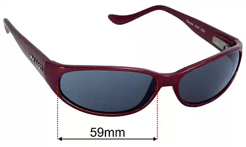 Sunglass Fix Lentilles de Remplacement pour Mako Chicane 9435 - 59mm Wide Mako Chicane 9435 Lentilles de Remplacement 59mm wide