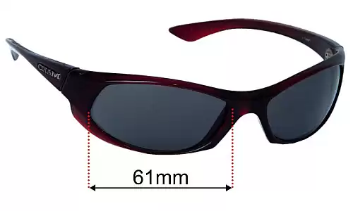 Sunglass Fix Lentilles de Remplacement pour Mako Unknown Model - 61mm Wide Mako Unknown Model Lentilles de Remplacement 61mm wide