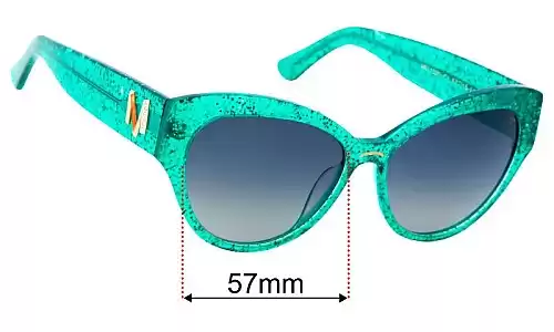 Sunglass Fix Lentilles de Remplacement pour Maude MS11020 - 57mm Wide Maude MS11020 Lentilles de Remplacement 57mm wide