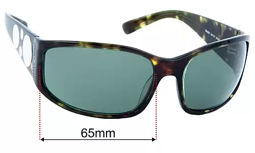 Sunglass Fix Lentilles de Remplacement pour Miu Miu SMU22E - 65mm Wide Miu Miu SMU22E Lentilles de Remplacement 65mm wide