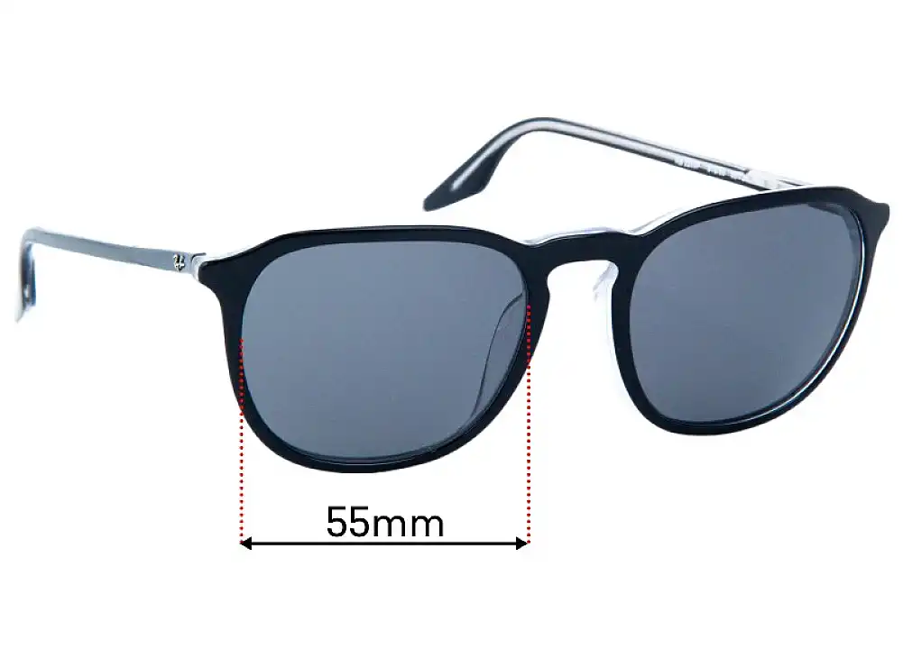 Sunglass Fix Lentilles de Remplacement pour Ray-Ban RB2203F (Low Bridge Fit) - 55mm Wide Sunglass Fix Lentilles de Remplacement pour Ray-Ban RB2203F (Low Bridge Fit) - 55mm Wide