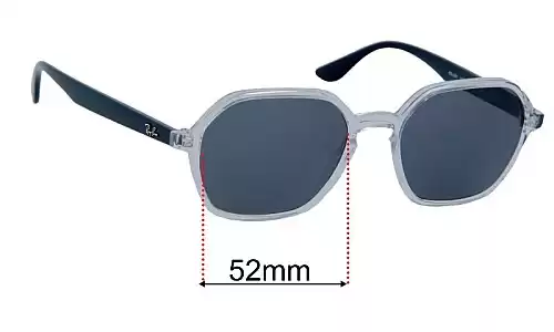 Sunglass Fix Lentilles de Remplacement pour Ray-Ban RB4361 - 52mm Wide Ray-Ban RB4361 Lentilles de Remplacement 52mm wide