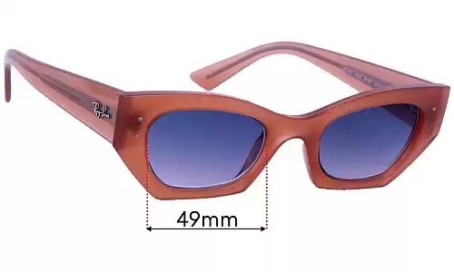 Sunglass Fix Lentilles de Remplacement pour Ray Ban RB4430 Zena - 49mm Wide Ray Ban RB4430 Zena Lentilles de Remplacement 49mm wide