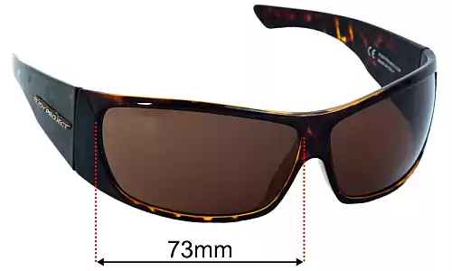 Sunglass Fix Lentilles de Remplacement pour Rudy Project KAOS - 73mm Wide Rudy Project KAOS Lentilles de Remplacement 73mm wide