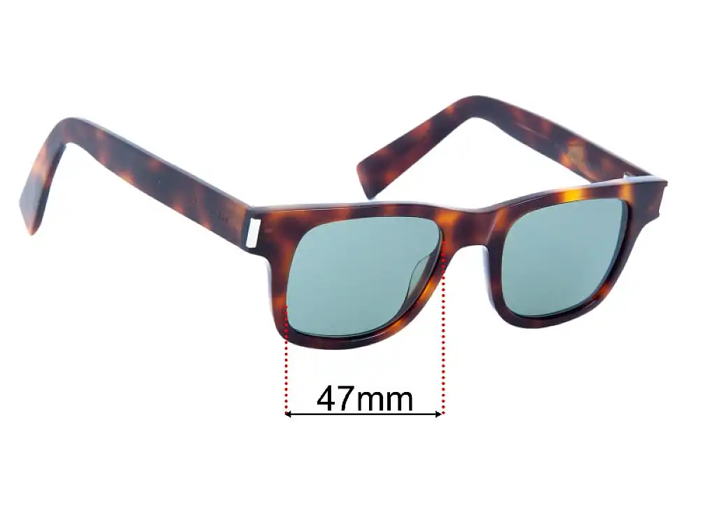 Sunglass Fix Lentilles de Remplacement pour Saint Laurent SL 564 - 47mm Wide Sunglass Fix Lentilles de Remplacement pour Saint Laurent SL 564 - 47mm Wide