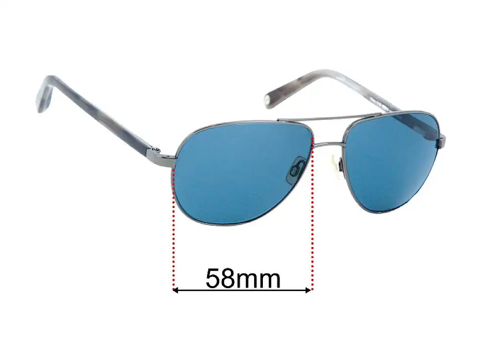 Sunglass Fix Lentilles de Remplacement pour Warby Parker Exley - 58mm Wide Sunglass Fix Lentilles de Remplacement pour Warby Parker Exley - 58mm Wide