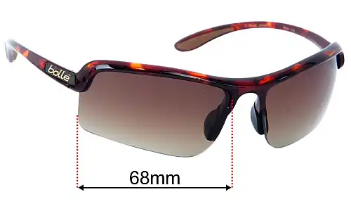 Sunglass Fix Lentilles de Remplacement pour Bolle Vitesse - 68mm Wide Bolle Vitesse Lentilles de Remplacement 68mm wide