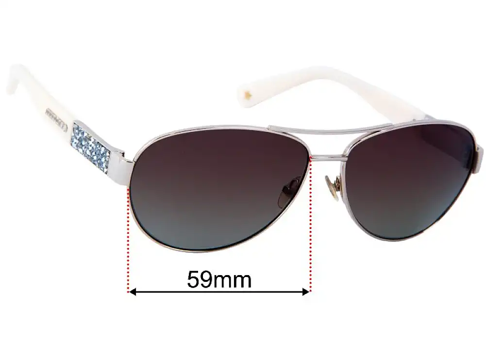 Sunglass Fix Lentilles de Remplacement pour Jimmy Choo Baba/S - 59mm Wide Sunglass Fix Lentilles de Remplacement pour Jimmy Choo Baba/S - 59mm Wide