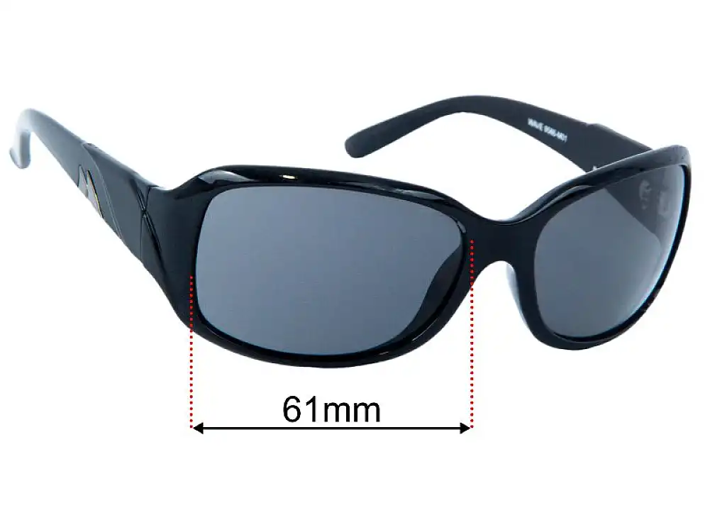 Sunglass Fix Lentilles de Remplacement pour Mako Wave 9586 - 61mm Wide Sunglass Fix Lentilles de Remplacement pour Mako Wave 9586 - 61mm Wide