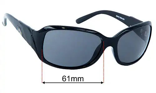 Sunglass Fix Lentilles de Remplacement pour Mako Wave 9586 - 61mm Wide Mako Wave 9586 Lentilles de Remplacement 61mm wide