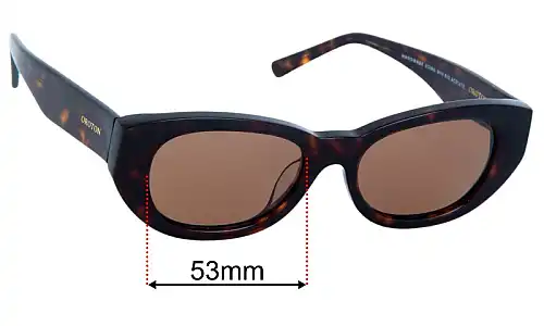 Sunglass Fix Lentilles de Remplacement pour Oroton Nadja B - 53mm Wide Oroton Nadja B Lentilles de Remplacement 53mm wide