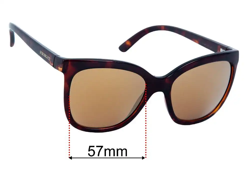 Sunglass Fix Lentilles de Remplacement pour Serengeti Agata - 57mm Wide Sunglass Fix Lentilles de Remplacement pour Serengeti Agata - 57mm Wide