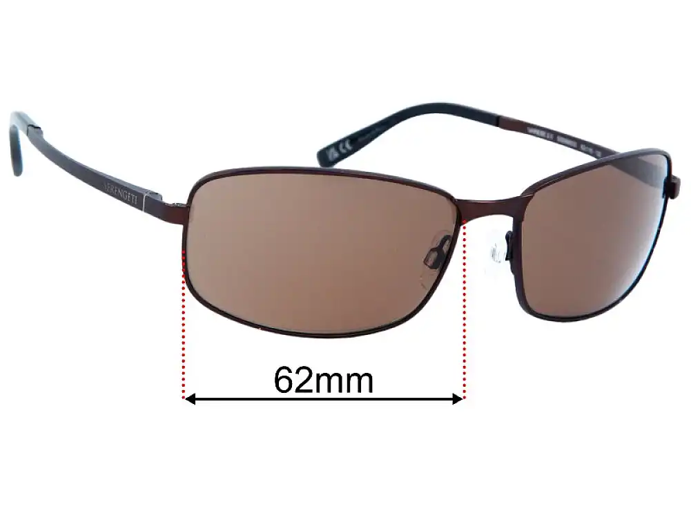 Sunglass Fix Lentilles de Remplacement pour Serengeti Varese 2.0 - 62mm Wide Sunglass Fix Lentilles de Remplacement pour Serengeti Varese 2.0 - 62mm Wide