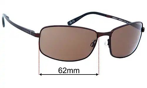 Sunglass Fix Lentilles de Remplacement pour Serengeti Varese 2.0 - 62mm Wide Serengeti Varese 2.0 Lentilles de Remplacement 62mm wide
