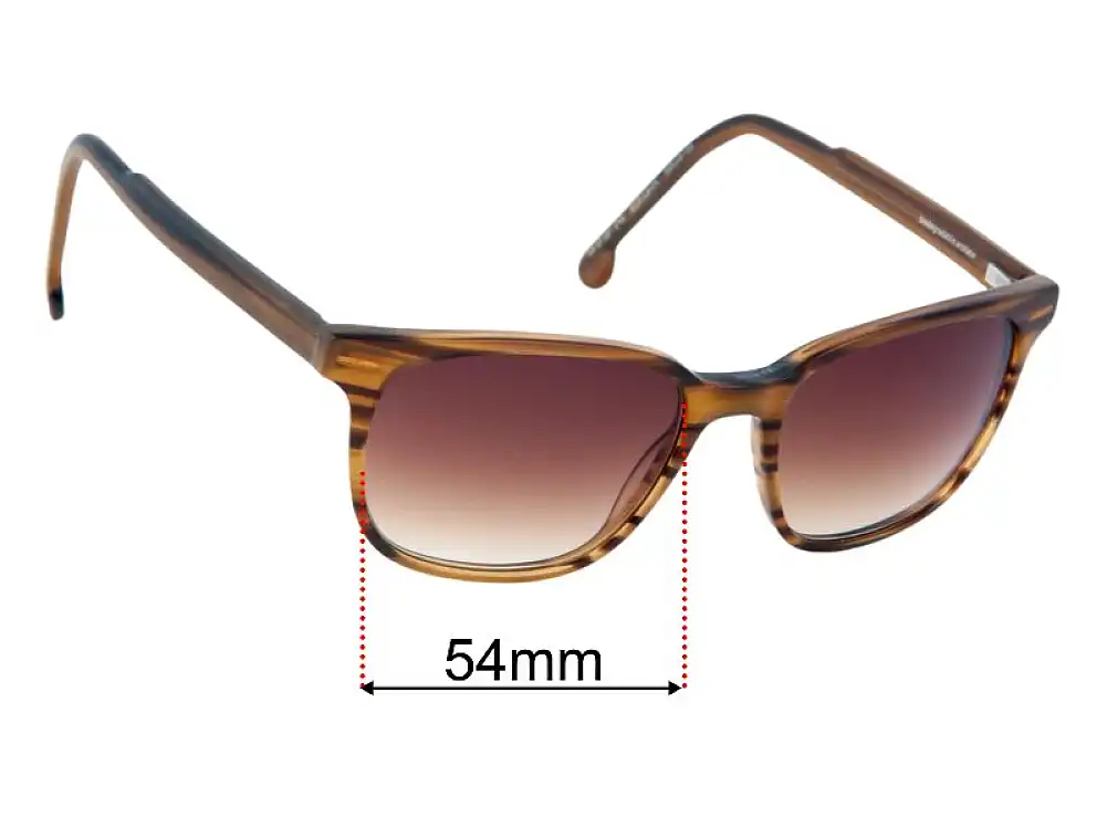 Sunglass Fix Lentilles de Remplacement pour Specsavers ECO Larch - 54mm Wide Sunglass Fix Lentilles de Remplacement pour Specsavers ECO Larch - 54mm Wide