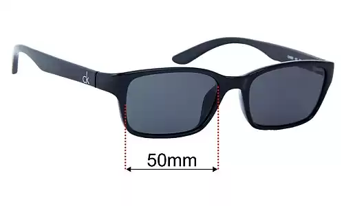 Sunglass Fix Lentilles de Remplacement pour Calvin Klein CK5825 - 50mm Wide Calvin Klein CK5825 Lentilles de Remplacement 50mm wide