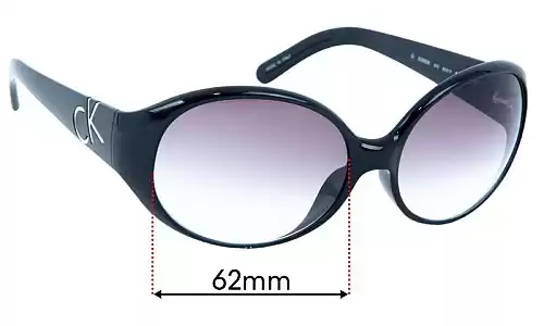 Sunglass Fix Lentilles de Remplacement pour Calvin Klein CK3056SK - 62mm Wide Calvin Klein CK3056SK Lentilles de Remplacement 62mm wide