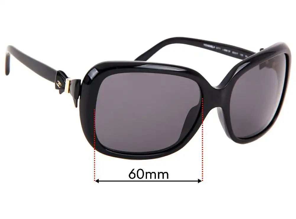 Sunglass Fix Lentilles de Remplacement pour Chanel 5171 - 60mm Wide Sunglass Fix Lentilles de Remplacement pour Chanel 5171 - 60mm Wide