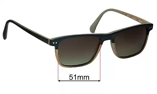 Sunglass Fix Lentilles de Remplacement pour Cremieux Boat - 51mm Wide Cremieux Boat Lentilles de Remplacement 51mm wide