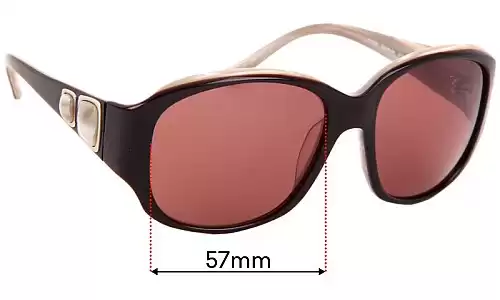 Sunglass Fix Lentilles de Remplacement pour Esprit ET17730 - 57mm Wide Esprit ET17730 Lentilles de Remplacement 57mm wide