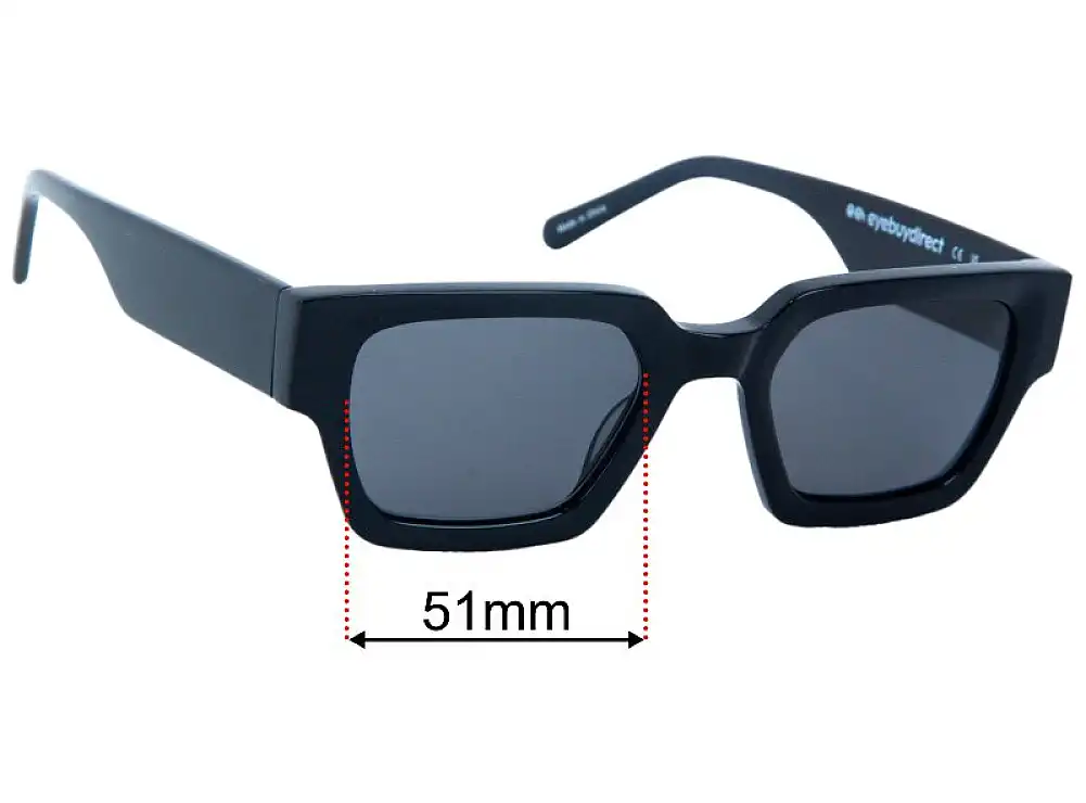 Sunglass Fix Lentilles de Remplacement pour Eye Buy Direct Pomade - 51mm Wide Sunglass Fix Lentilles de Remplacement pour Eye Buy Direct Pomade - 51mm Wide