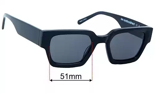 Sunglass Fix Lentilles de Remplacement pour Eye Buy Direct Pomade - 51mm Wide Eye Buy Direct Pomade Lentilles de Remplacement 51mm wide