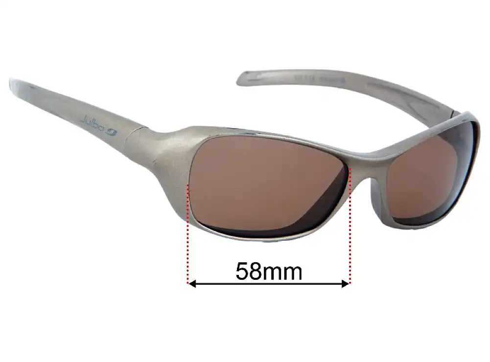 Sunglass Fix Lentilles de Remplacement pour Julbo Dolgan L - 58mm Wide Sunglass Fix Lentilles de Remplacement pour Julbo Dolgan L - 58mm Wide