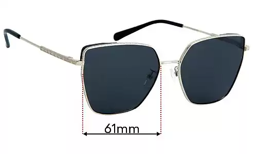 Sunglass Fix Lentilles de Remplacement pour Michael Kors MK1143D Fuji - 61mm Wide Michael Kors MK1143D Fuji Lentilles de Remplacement 61mm wide