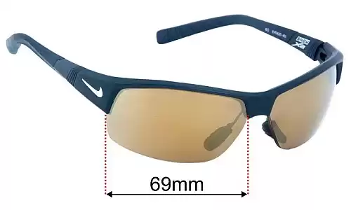 Sunglass Fix Lentilles de Remplacement pour Nike EV0620 Nike Show X2 - 69mm Wide Nike EV0620 Nike Show X2 Lentilles de Remplacement 69mm wide