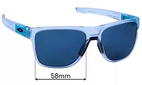 Sunglass Fix Lentilles de Remplacement pour Oakley Crossrange XL OO9360 - 58mm Wide Oakley Crossrange XL OO9360 Lentilles de Remplacement 58mm wide