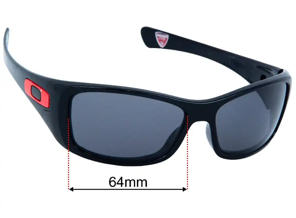Sunglass Fix Lentilles de Remplacement pour Oakley Hijinx Ducati OO9021 - 64mm Wide Sunglass Fix Lentilles de Remplacement pour Oakley Hijinx Ducati OO9021 - 64mm Wide