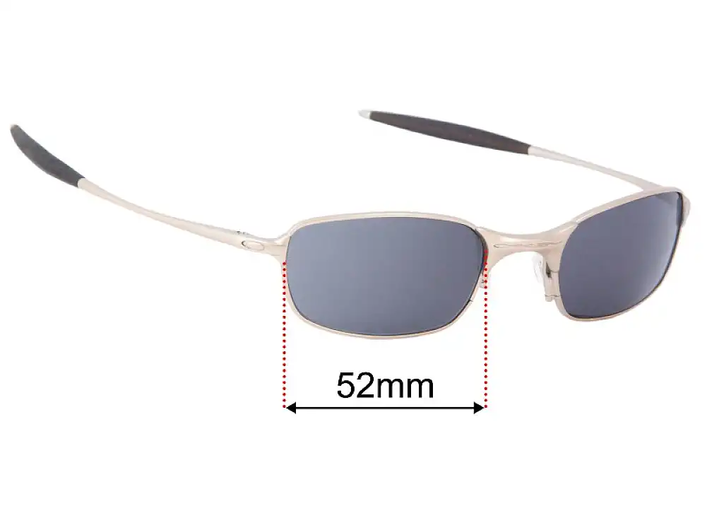 Sunglass Fix Lentilles de Remplacement pour Oakley Square Wire 2.1 Rx able - 52mm Wide Sunglass Fix Lentilles de Remplacement pour Oakley Square Wire 2.1 Rx able - 52mm Wide