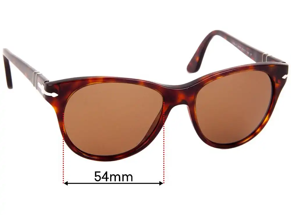 Sunglass Fix Lentilles de Remplacement pour Persol 3134 - 54mm Wide Sunglass Fix Lentilles de Remplacement pour Persol 3134 - 54mm Wide