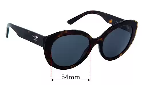Sunglass Fix Lentilles de Remplacement pour Prada SPR 01Y - 54mm Wide Prada SPR 01Y Lentilles de Remplacement 54mm wide