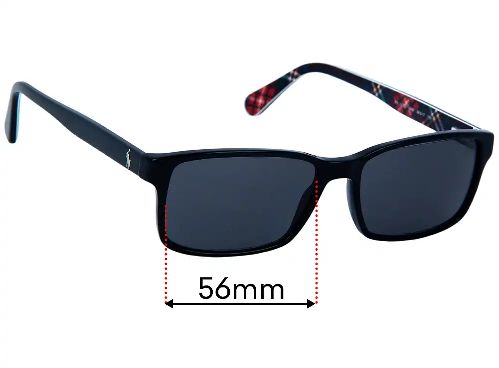 Sunglass Fix Lentilles de Remplacement pour Ralph Lauren Polo PH 2123 - 56mm Wide Sunglass Fix Lentilles de Remplacement pour Ralph Lauren Polo PH 2123 - 56mm Wide
