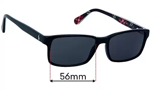 Sunglass Fix Lentilles de Remplacement pour Ralph Lauren Polo PH 2123 - 56mm Wide Ralph Lauren Polo PH 2123 Lentilles de Remplacement 56mm wide