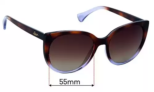 Sunglass Fix Verres de Remplacement pour Ralph Lauren RA 5249 - 55mm Wide Ralph Lauren RA 5249 Verres de Remplacement 55mm wide