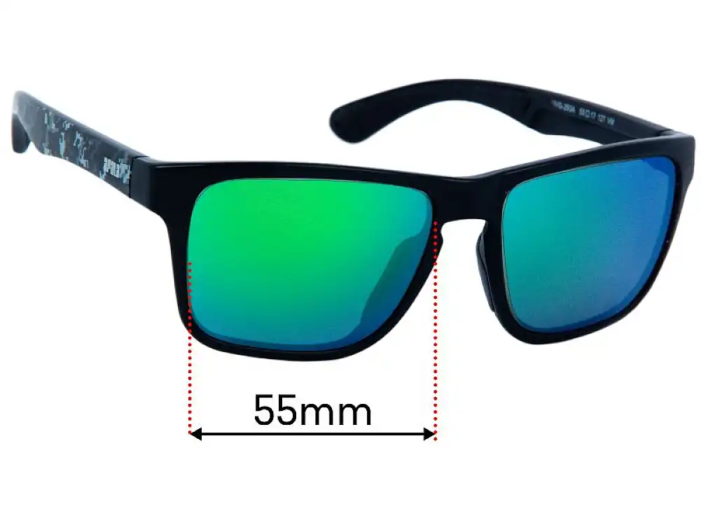 Sunglass Fix Lentilles de Remplacement pour Rapala UVG-293A - 55mm Wide Sunglass Fix Lentilles de Remplacement pour Rapala UVG-293A - 55mm Wide