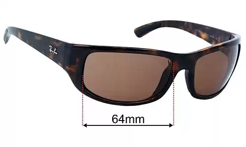 Sunglass Fix Lentilles de Remplacement pour Ray-Ban RB4283 - 64mm Wide Ray-Ban RB4283 Lentilles de Remplacement 64mm wide