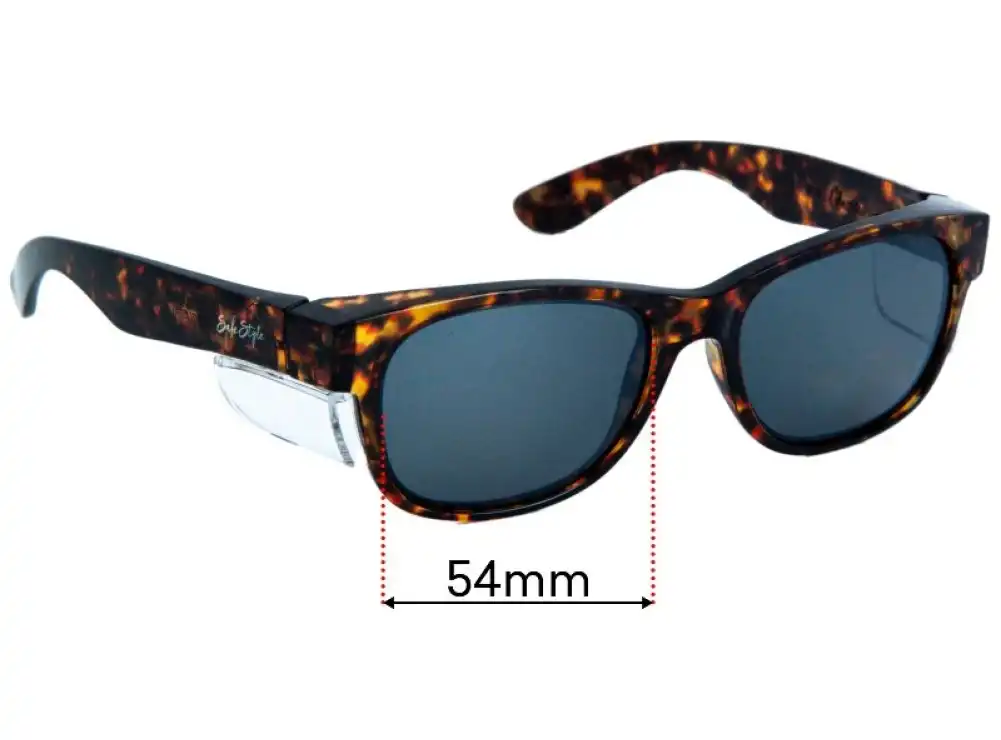 Sunglass Fix Lentilles de Remplacement pour Safe Style Classics - 54mm Wide Sunglass Fix Lentilles de Remplacement pour Safe Style Classics - 54mm Wide