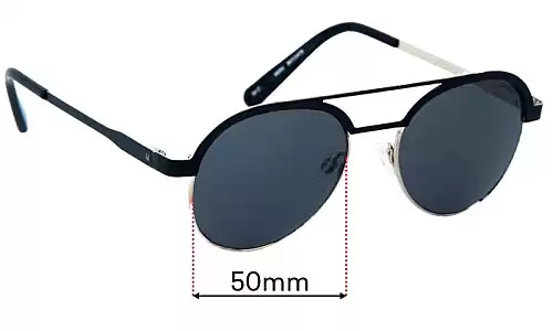 Sunglass Fix Lentilles de Remplacement pour Specsavers Will.i.am W09V - 50mm Wide Specsavers Will.i.am W09V Lentilles de Remplacement 50mm wide