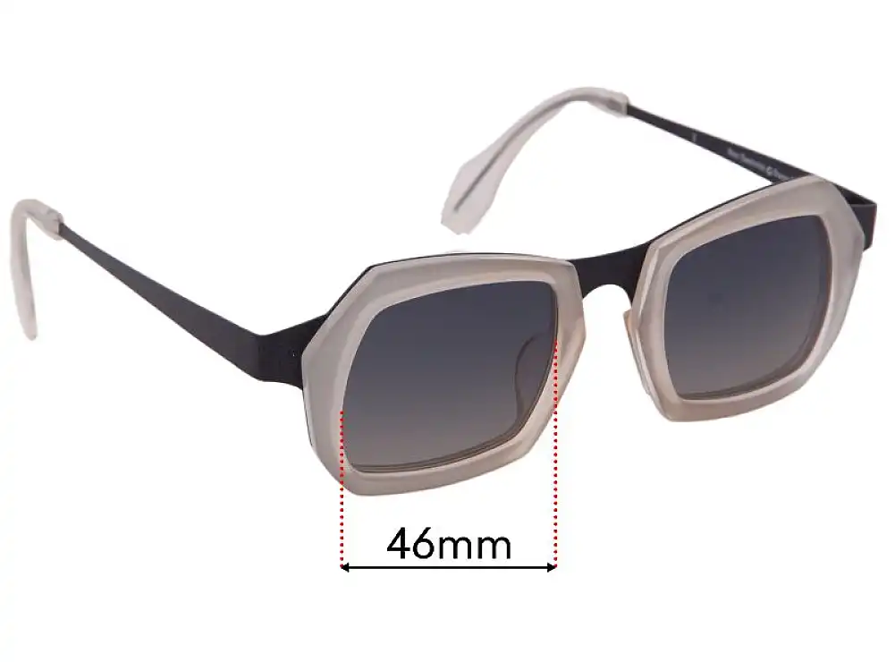 Sunglass Fix Lentilles de Remplacement pour Theo Santorini - 46mm Wide Sunglass Fix Lentilles de Remplacement pour Theo Santorini - 46mm Wide